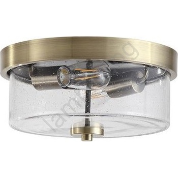 Searchlight 66210-2AB - плафон за баня PRESTON 2xE27/60W/230V IP44 Ø33 см месинг (SR0801)
