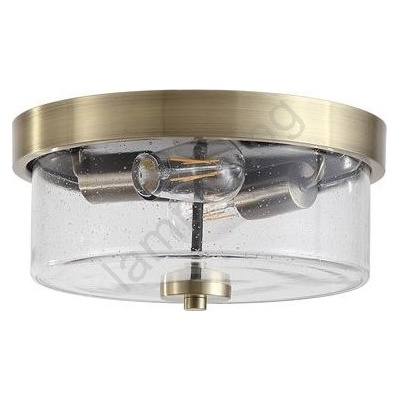 Searchlight 66210-2AB - плафон за баня PRESTON 2xE27/60W/230V IP44 Ø33 см месинг (SR0801)