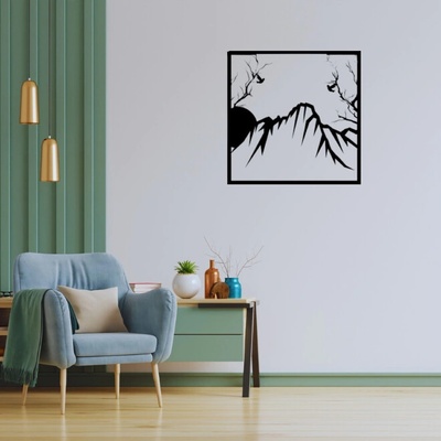 Obraz - tajomstvo hôr noc-deň Veľkosť rámu: 49x49cm - deň