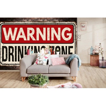 DIMEX ART s. r. o Самозалепваща се флизелинова фототапета табела - зона за напитки 375 x 250 см