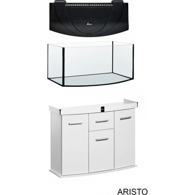 Diversa Solid 80 akváriový komplet oblúkový buk 112 l
