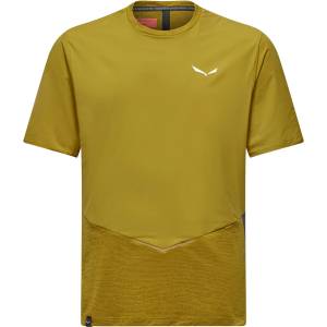 Salewa Мъжка спортна тениска Salewa Pedroc Dry Wind T-Shirt Sport shirt - Olive Oil - размер 48 (EU) (216-6977-0212)