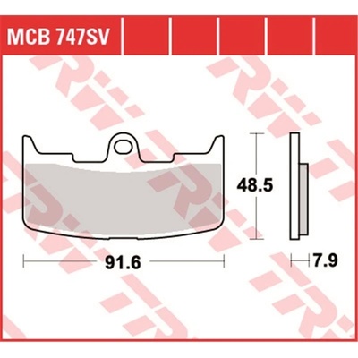 Přední brzdové destičky TRW / Lucas Buell XB-12S 1200 Lightning, Lightning long 2004 - 2008 směs SV – Hledejceny.cz