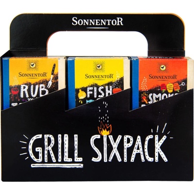Sonnentor Sada grilovacia 6 druhov koreniacich prípravkov Bio 395 g
