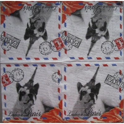 Orval France servítky Pes 33x33cm