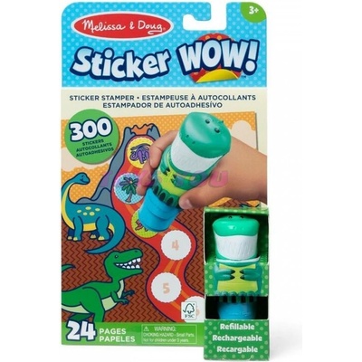 sticker WOW! razítkovač se samolepkami dinosaurus