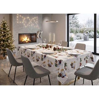 Mybesthome Vánoční ubrus NATALE SPLASH IV. 140x230 cm