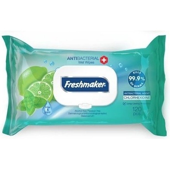 Freshmaker antibakteriálne vlhčené obrúsky na ruky a telo 120 ks