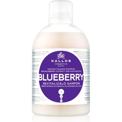 Kallos Blueberry възстановяващ шампоан за суха, увредена и химически третирана коса 1000ml