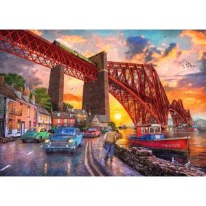 Ravensburger - Puzzle Bridge at sunrise - 1 000 piese