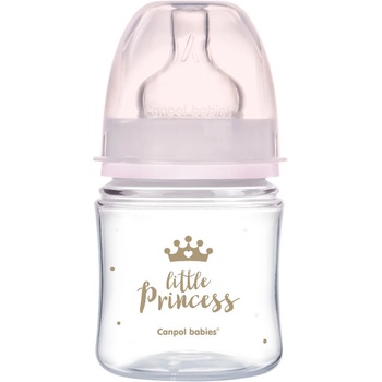 Canpol babies Aнтиколик шише Canpol Easy Start - Royal Baby, 120 ml, Розово (35/233_pin)