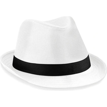 Fedora bílá/černá