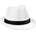 Fedora bílá/černá