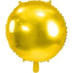 PartyDeco Балон от фолио, златист, кръгъл, 80 см