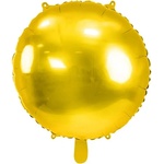 PartyDeco Балон от фолио, златист, кръгъл, 80 см
