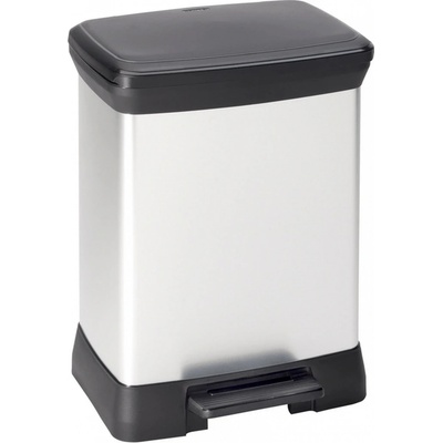Curver odpadkový kôš DECO BIN DUO 18 l + 10 l strieborný 02165-582