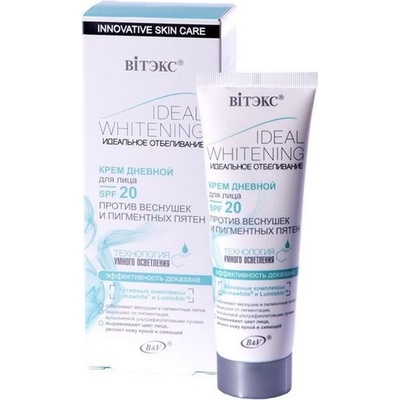 Ideal Whitening Denný krém na tvár proti pehám a stareckým škvrnám SPF 20 50 ml