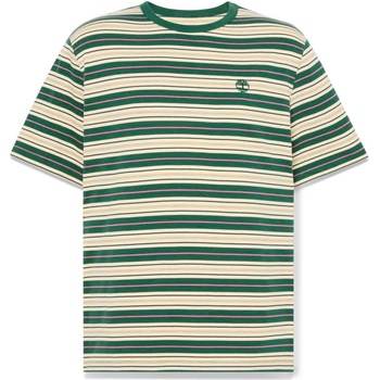 Timberland Мъжка тениска Timberland Stripe Tee T-shirt - Putty / Pineneedle (216-8626-0111)