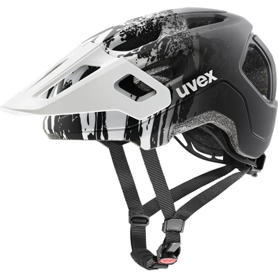 uvex Детска каска за планинско колоездене Uvex Kid's React Jr. Bike helmet - White / Black Matt - размер 52-56 cm (851-1958-0411)