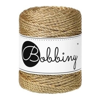 Bobbiny 3PLY Macramé Rope 3 mm 50 m Satin Gold юта (TS-E097)