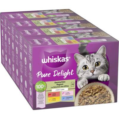 Whiskas Pure Delight Multipack míchané ragú v želé 144 x 85 g