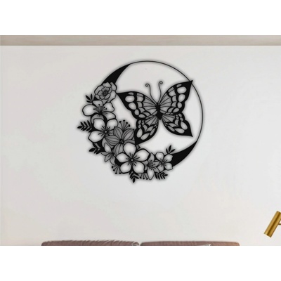Karls DESIGN Drevený obraz na stenu - Motýľ I - 30cm