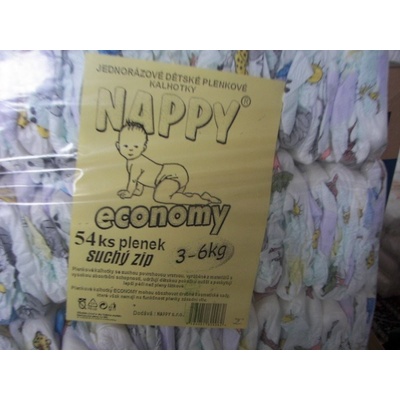 NAPPY PLENKY ECONOMY 3-6 kg 52 ks