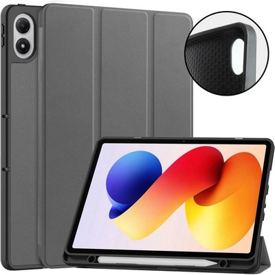 Vsetkonamobil 126868 LEATHER Zaklápací kryt pre Xiaomi Redmi Pad 2 Pro šedý
