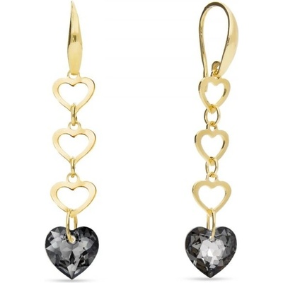 Spark šedé se Swarovski Elements Feeling KWSG64328SN Silver Night