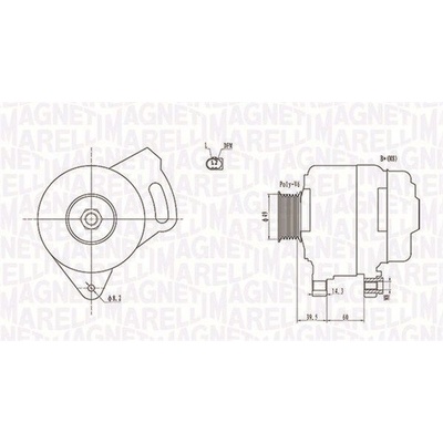 Alternátor MAGNETI MARELLI 063731750010