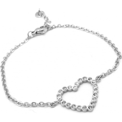 Steel Jewelry náramek srdce z chirurgické oceli NR231037