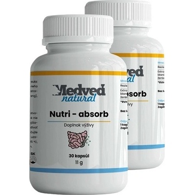 Medveď natural 2x Nutri absorb 30 kapsúl
