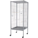 INTER-ZOO Pet Products Клетка за птици Elva СИВА - 60 x 60 x 152 cm