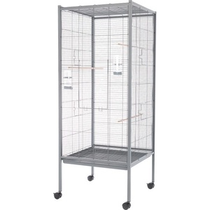 INTER-ZOO Pet Products Клетка за птици Elva СИВА - 60 x 60 x 152 cm