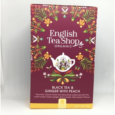 English Tea Shop Černý Čaj se zázvorem a broskví Mandala 20 sáčků