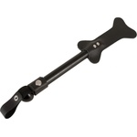 Zado Dog Bone Shaped Leather Paddle Black