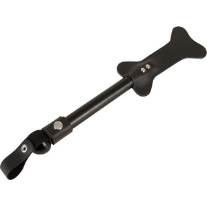 Zado Dog Bone Shaped Leather Paddle Black