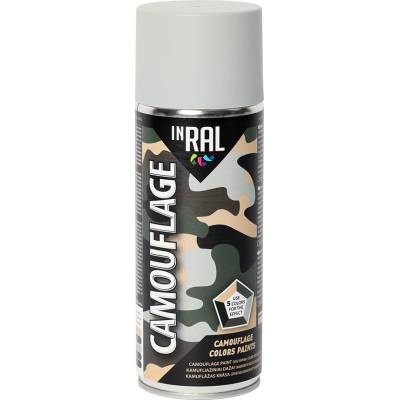TEGRA INRAL matná maskovacia farba v spreji 400 ml – sivá NATO (RAL 7038)