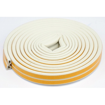 Vorel TO-76752 Samolepiace tesnenie okien a dverí 9x7,4mm TYP D biely 6M