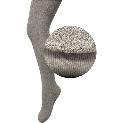 detské pančuchy froté sivé