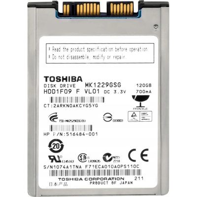 Toshiba 120GB micro SATA 1,8", MK1229GSG