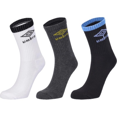 Umbro Striped Sports Socks Jnr 3 Pack mix