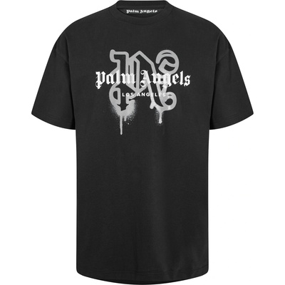 Palm angels Тениска PALM ANGELS Men's La Mono T-Shirt - Black Off White