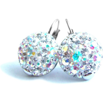 Steel Jewelry náušnice duhové z chirurgické oceli NS090258