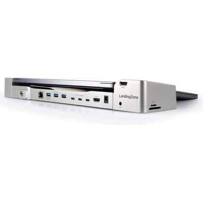 LandingZone Dock MacBook Air 13 with 96W Power Adapter - мултифункционален хъб за зареждане и свързване на допълнителна периферия за MacBook Air 13 (сив)