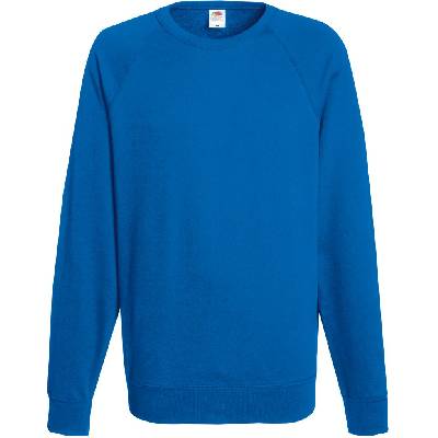 Fruit of the Loom COTT | FOL | Лек суитшърт Raglan, кралско синьо, XXL (16213845005)