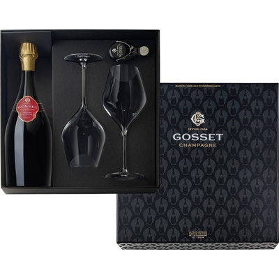 Gosset Grande Reserve Brut 12% 0,75 l (darčekové balenie 2 sklenice a stoper)