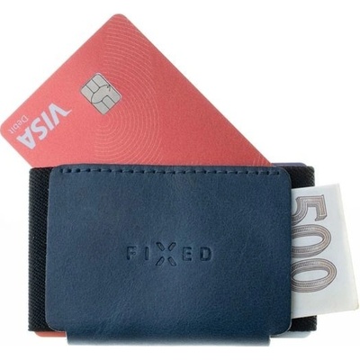 Fixed kožená Smile Tiny Wallet se smart trackerem Smile Pro modrá FIXSM-STN2-BL