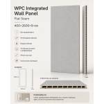  Wpc стенен панел с интегрирана панел връзка - без фуга 400×2600×9 мм Модел: a4