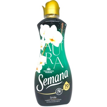 Semana aura омекотител за пране, Smile, 70 пранета, 1400мл
